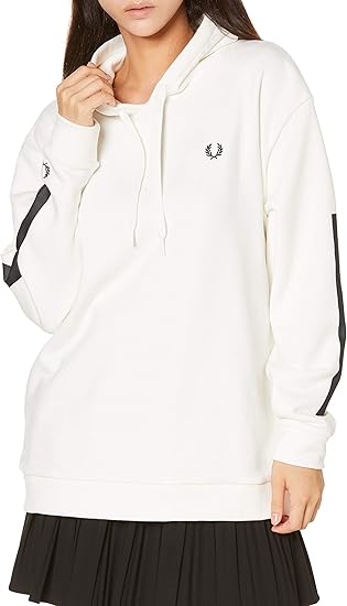 Amazon フレッドペリー スウェットパーカー Block Stripe Hooded Sweatshirt G9136 レディース Snow White Uk 10 日本サイズm相当 トレーナー パーカー 通販