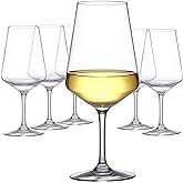 Amazing Abby - Sherry - 20-Ounce Unbreakable Tritan Wine Glasses (Set of 6), Plastic White Wine Glasses, Reusable, BPA-Free, Dishwasher-Safe, Perfect for Poolside, Outdoors, Camping, Picnic, and More