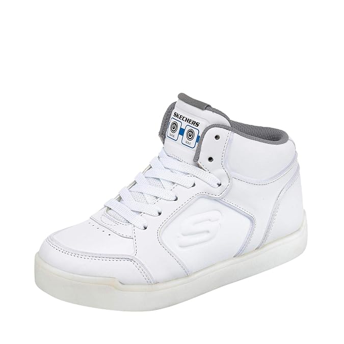 Skechers Unisex-Kinder Energy Lights 90622l-wht Hohe Sneaker