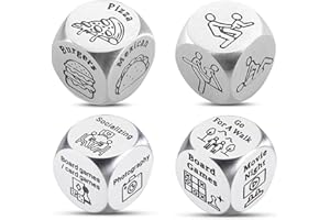 KAZIPA 4Pcs Couples Games Dice for Two Adult - Funny Game for Him Her, Naughty Bedroom Toy and Play Ideas for Date Night