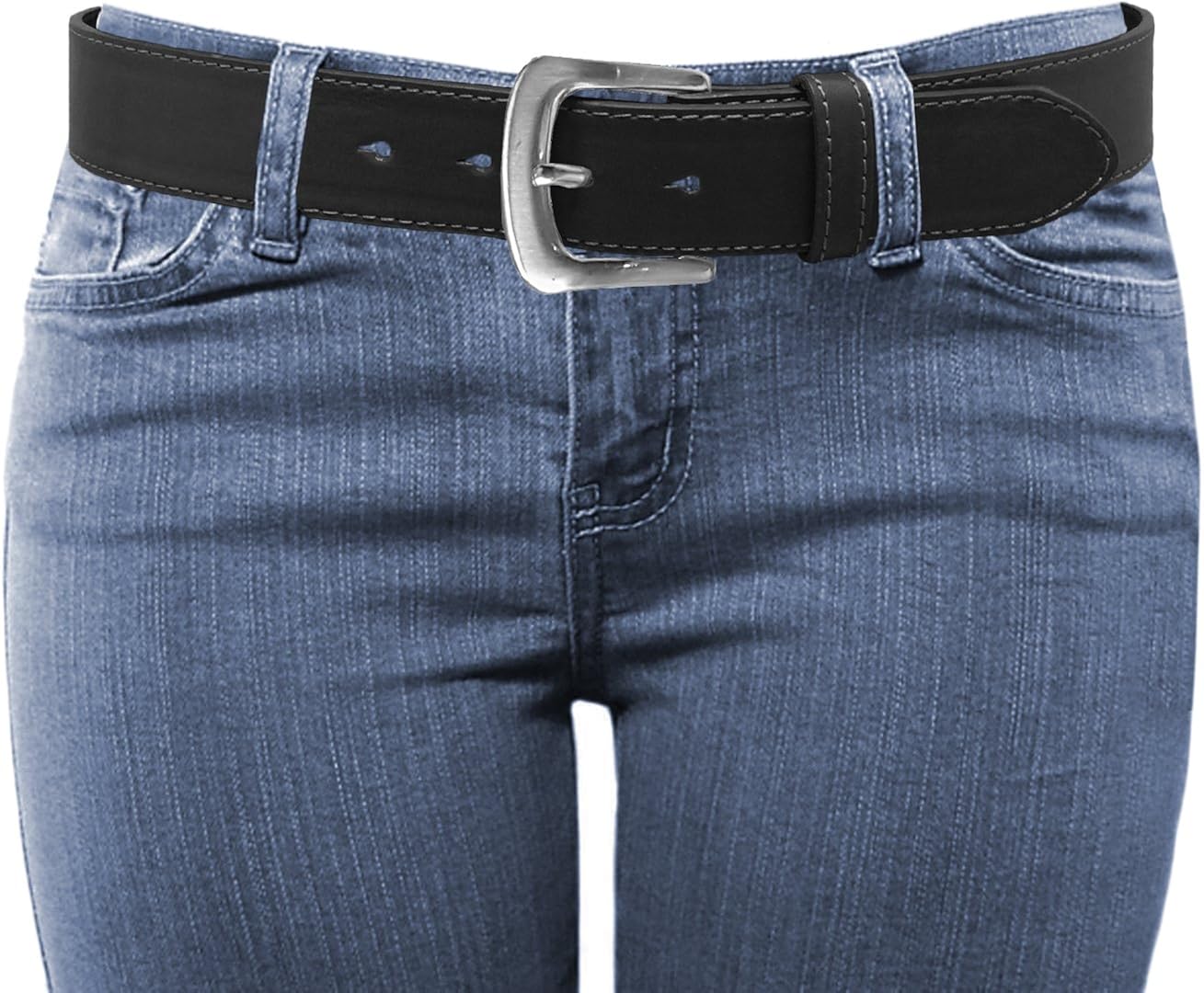 Luna Sosano Stitch Leather Belt for Men & Women - Up to 5XL - Life Time Warranty