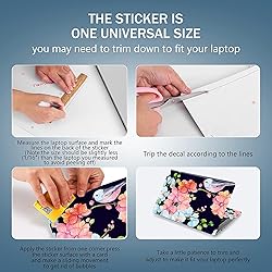 AORTDES Laptop Skin Sticker Decal 15-15.6