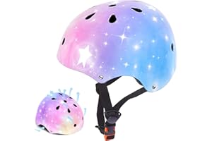 NIKISHAP Kids Helmet for 2-3-5-8-14 Ages Girls and Boys, Ventilation and Impact Resistance Toddler Helmet for Multi-Sport Bicycle Scooter Inline Roller Skate and Skateboarding