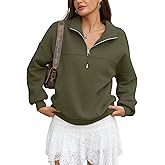 EasyGala Womens Oversized Quarter Zip Sweatshirts Fleece Half Zipper Pullover Tops Fall Fashion Outfits Clothes 2026