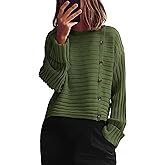 PRETTYGARDEN Womens Sweaters Fall 2026 Casual Long Sleeve Crewneck Button Loose Winter Knit Pullover Sweater Tops