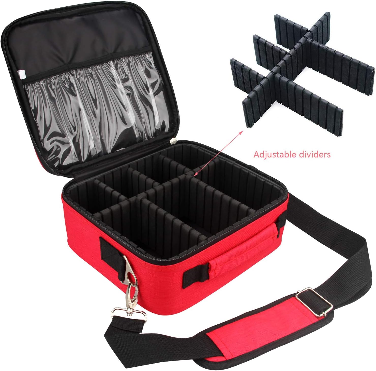 First Aid Kit,Professional Waterproof Premium Nylon First Aid Bag with EVA Separator,Just Empty Case: Health & Personal Care