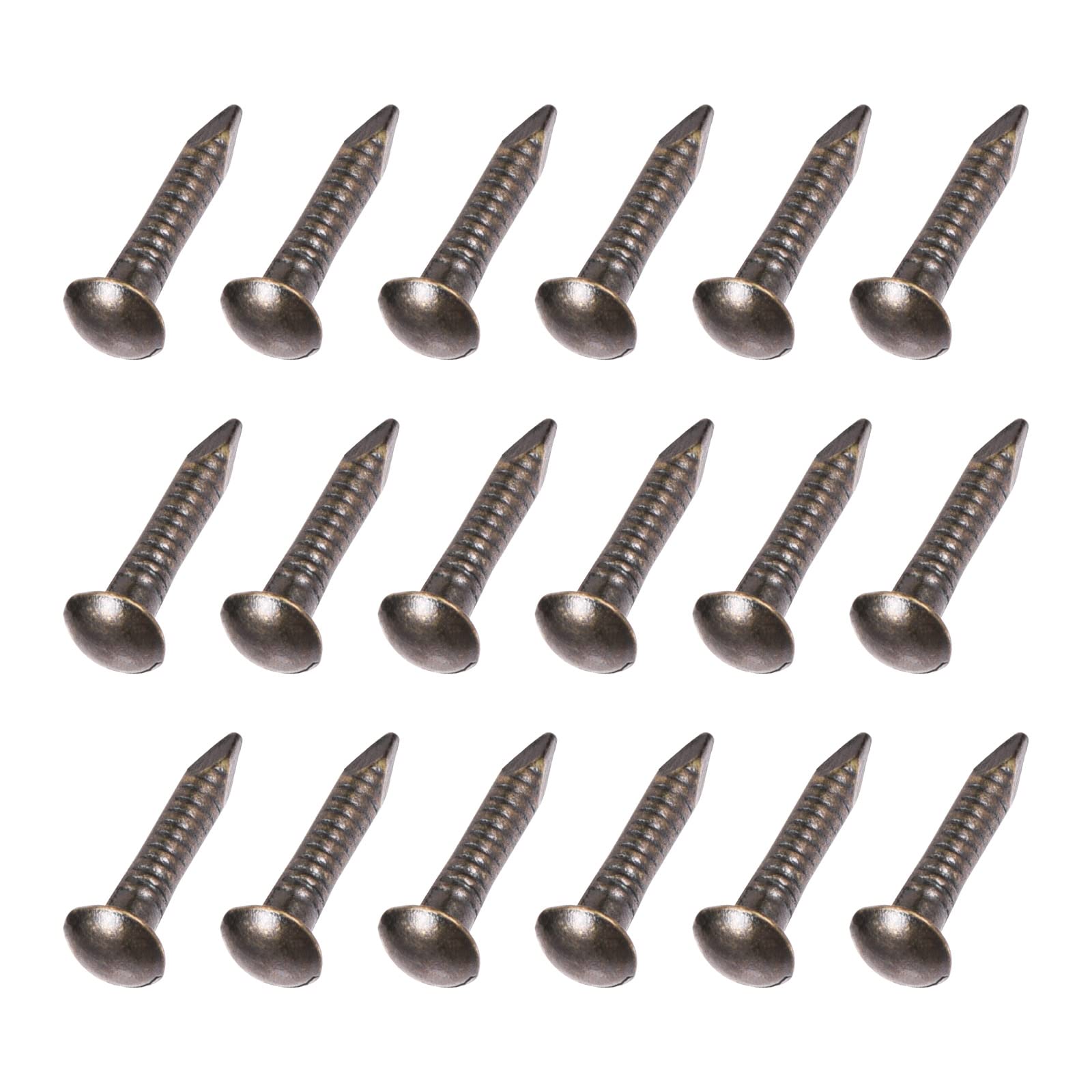 METALLIXITY Small Nails (1.5x10mm) 200pcs, Brass Tiny Hardware Nails - for Household Woodworking, Bronze Tone