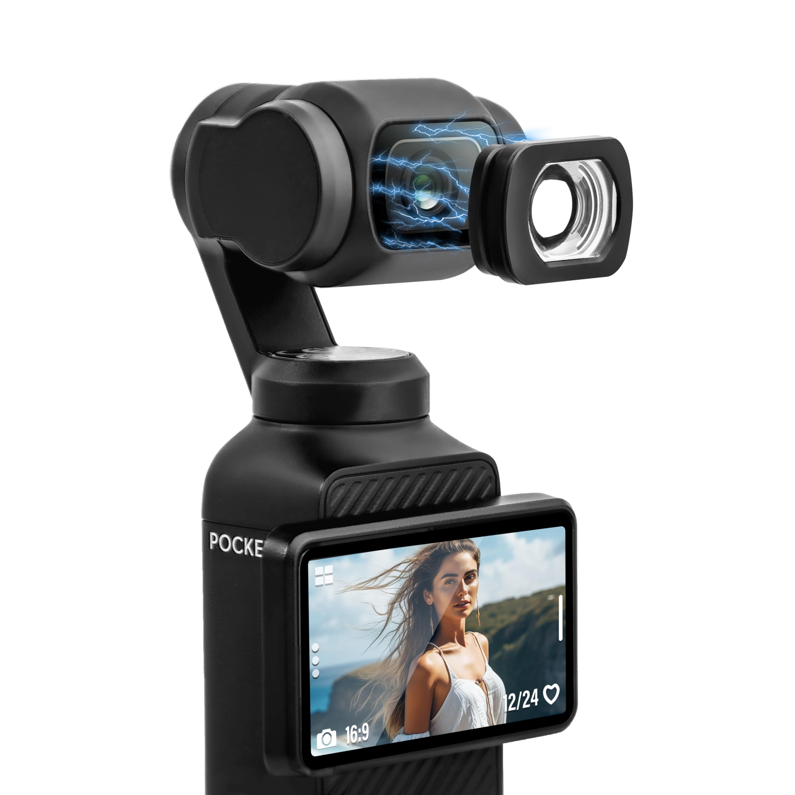 thumbnail interactive-video image 1 of K&F Concept Wide-Angle Lens Compatible With DJI Osmo Pocket 3 1 of 9