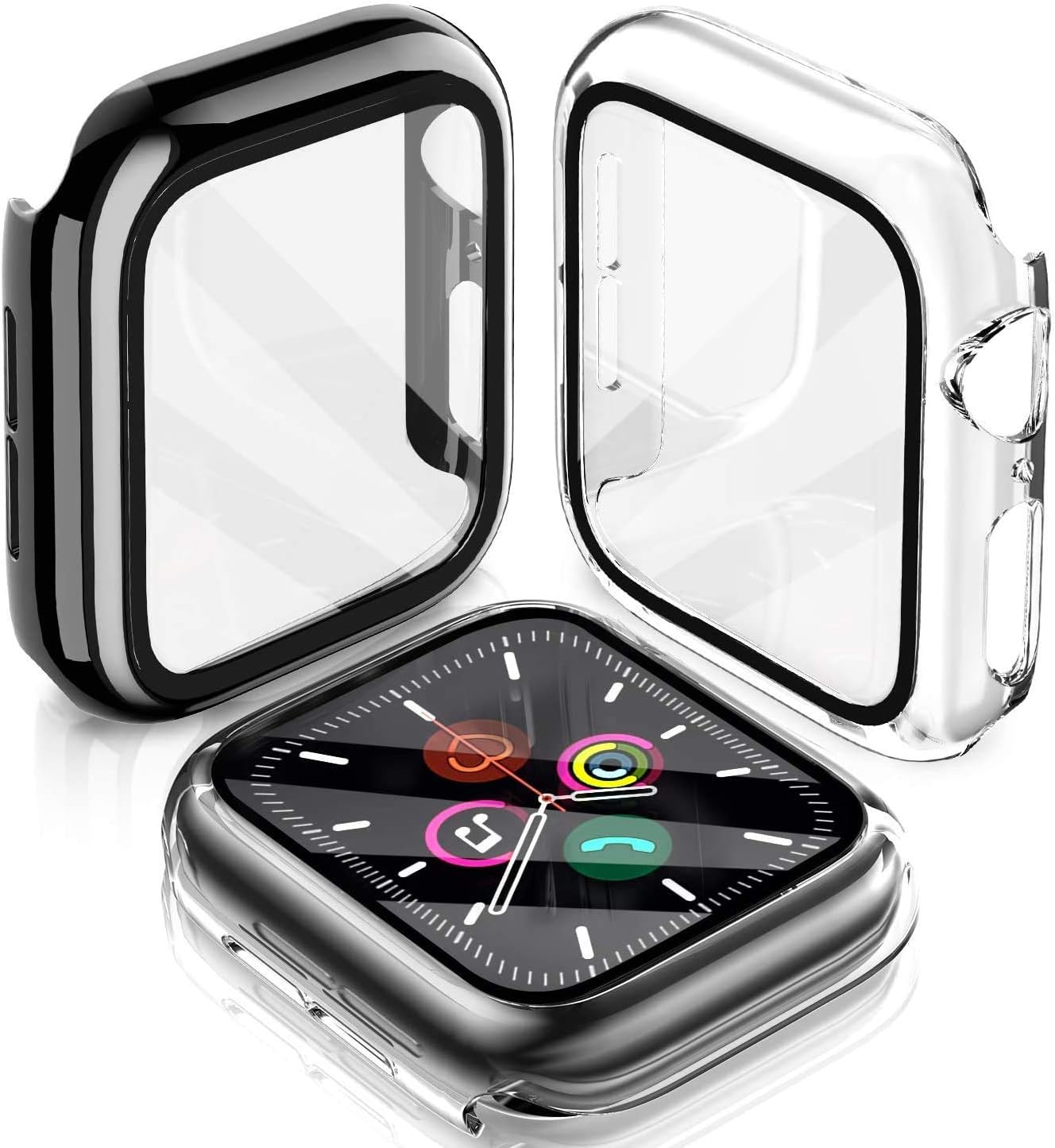 Coque De Protection En Verre Pour Apple Watch - Tailles 46,45,44,42,41mm - Neuf