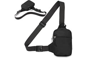 Mini Crossbody Chest Bag Sling Bag for Women Men,Small Cross Body Bag Sport Backpack,Travel Essentials Shoulder Fanny Pack (B
