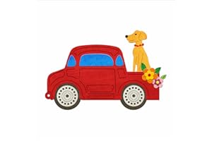 XMZZMX Pickup Trucks Dog Metal Cutting Dies for Card Making, Paper Embossing Die Cuts Kit Templates, Storage Pockets Supplies, Photo Frame Album DIY Scrapbooking Stencils Sets