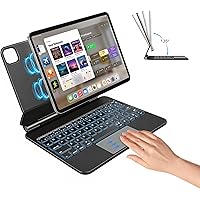 IPad Air 11 Inch Case with Keyboard - Magnetic Case, Backlit Keyboard & Multi-Touch Trackpad, Compatible with iPad Air 11" (M