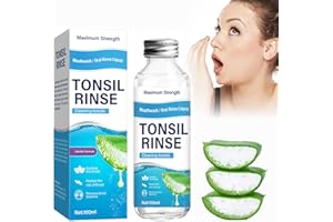 Dijkoo Tonsil Stone Remover, Natural & Alcohol Free Oral Rinse Liquid, Tonsil Stone Mouthwash Treatment, Effectively Fresh Breath & Eliminate Bad Breath, Blue