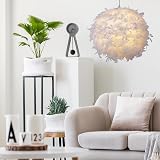 Klass Home Collection 30cm White Feather Light Shade for Pendant Ceiling Light view 6