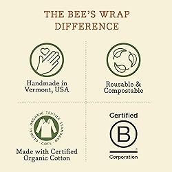 Bee's Wrap Beeswax Wraps for Food - Honeycomb Cut