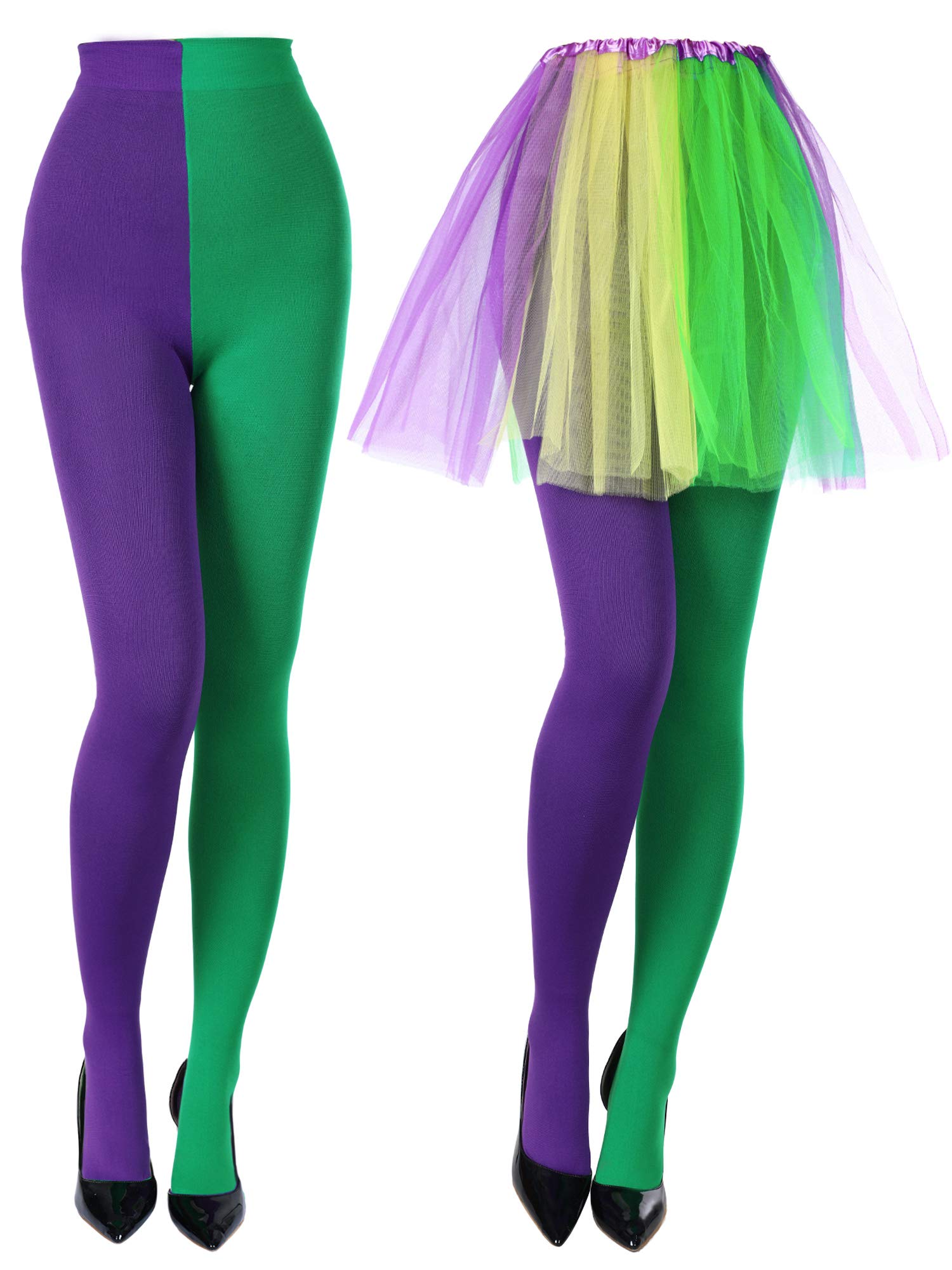 mardi gras tights