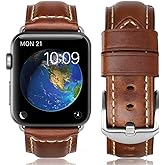MTRRISE Compatible for Apple Watch ultra Band 42mm 44mm45mm49mm Men,Top Grain Leather Band Replacement Strap iWatch Series 10/9/8/7/ 6/5/ 4/3/ 2/1,SE,ultra2