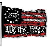 FULAISMGS We The People 1776 Flag 3x5 Outdoor Betsy Ross 13 Star American Constitution Flags Indoor Garden Decoration with 2 Grommets