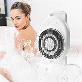 Electric Body Brush, Wall-Mounted Body Brush with Soft Bristles, Rechargable Body Shower Brush for Cleansing, Exfoliating, Massage, with Bath Brush Heads,Presents for Women Men Relaxation at Office