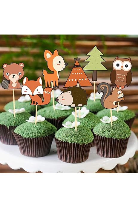 woodland creatures diaper cake