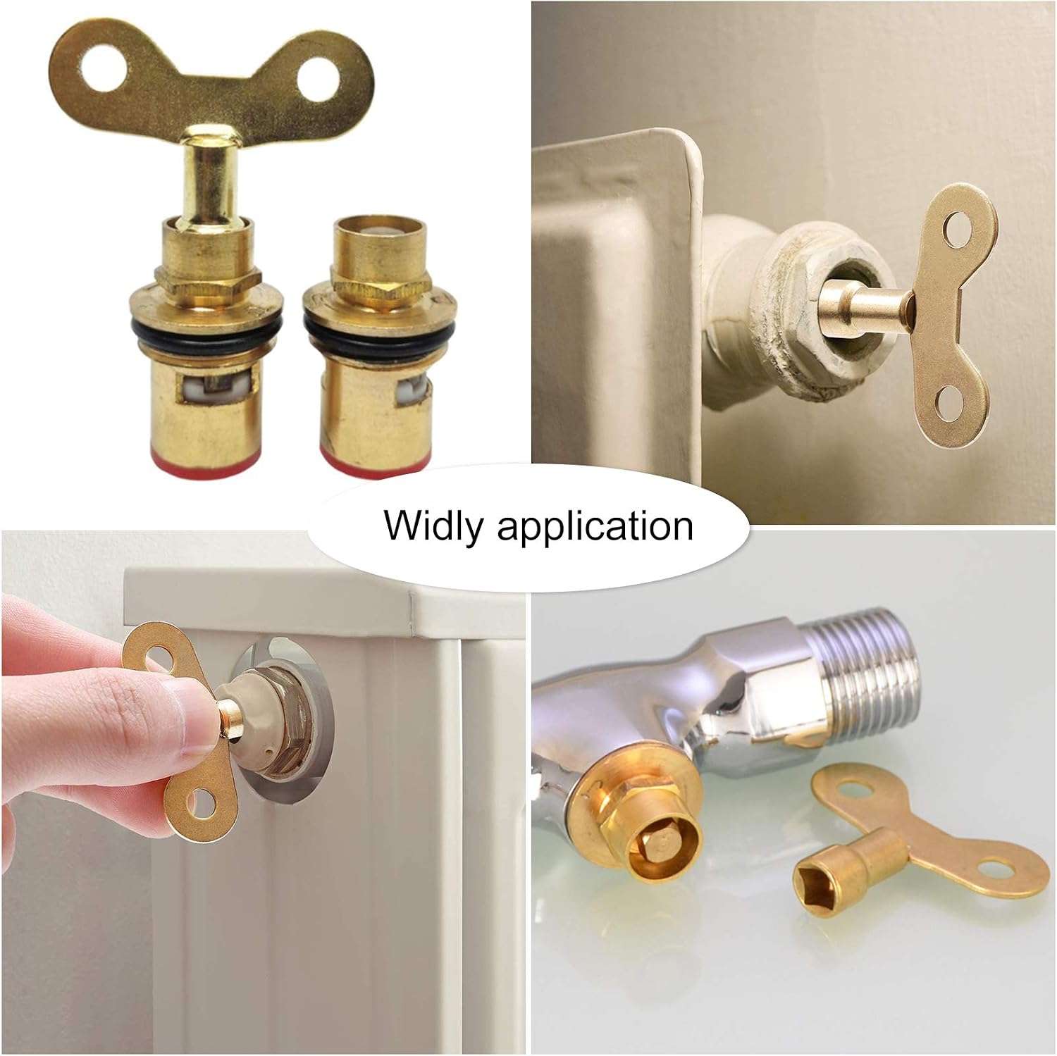 Radiator Key In Radiator VEGCOO 6 Pieces Radiator Keys Solid Brass Radiator Bleed Key with 6 ...