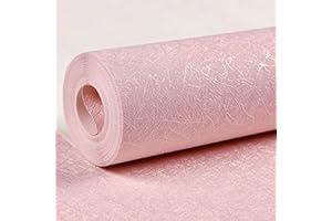 Cohoo Home Silk Pink Wallpaper Peel and Stick Contact Paper Pink Textured Silk Wallpaper for Bedroom Self Adhesive Removable Wall Sticky Paper Girls Room Drawer Liner Waterproof 15.7inW 118inL