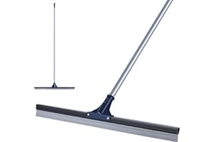 DSV Standard Floor Squeegee for Concrete Floor, 30" Large Squeegee Broom, Heavy Duty Floor Squeegee for Tile with 51.5" Handle for Garage, Deck, Bathroom, Window, Glass