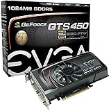 EVGA GeForce GTS 450 Superclocked 1024 MB GDDR5 PCI Express 2.0 2DVI/Mini-HDMI SLI Ready Graphics Card, 01G-P3-1452-TR