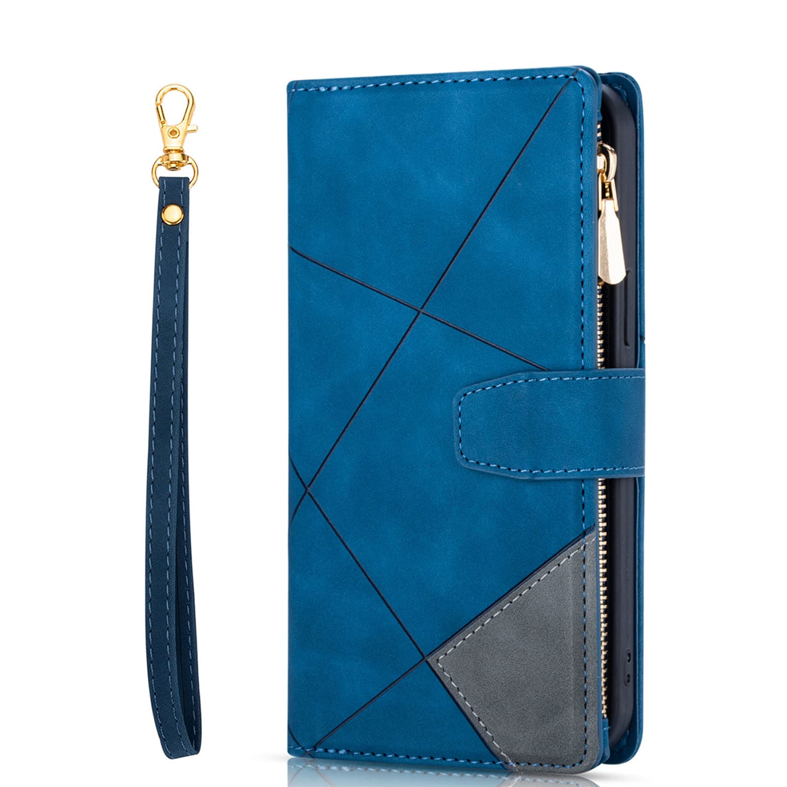 ZCDAYE Case for Google Pixel 6a, Google Pixel 6a (6.1 inch) Wallet Phone Case, Indentation Texture Flip Leather Phone Case for Google Pixel 6a (6.1 inch), Blue โ image 1