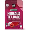 FGO Organic Hibiscus Tea, 100 Count, Eco-Conscious Tea Bags, Caffeine Free, Packaging May Vary (Pack of 1)