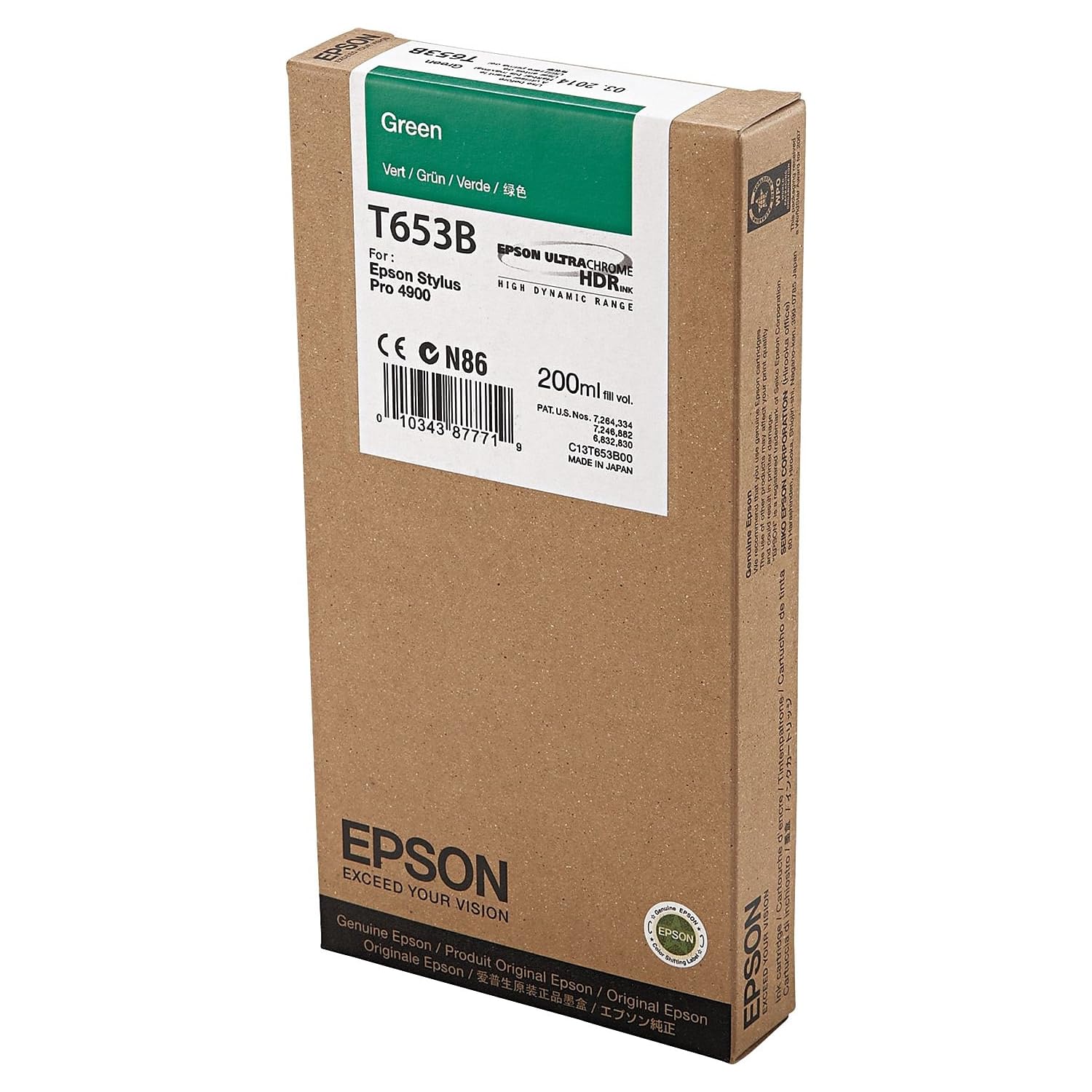 Epson C13T653B00 Standard Original Inkjet Cartridges - Green
