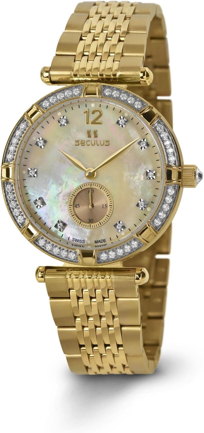 SECULUS WOMEN'S COPPELIA 36MM QUARTZ GOLD-TONE DIAL WATCH 1704.4.1064 M YST Y