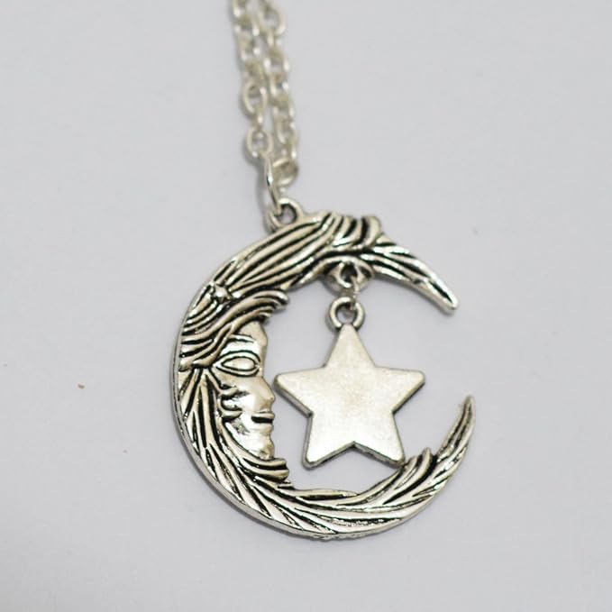 Lune Et étoile Collier Femme Croissant De Lune