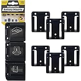 StealthMounts 12V DeWalt Battery Holder 6 Pack of DeWalt Battery Mount | DeWalt Battery Storage | DeWalt Battery Accessories