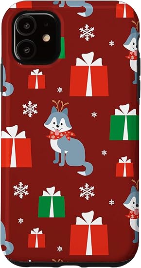 Amazon Com Iphone 11 Case Red Dog Christmas Presents Cute Xmas Phone Case