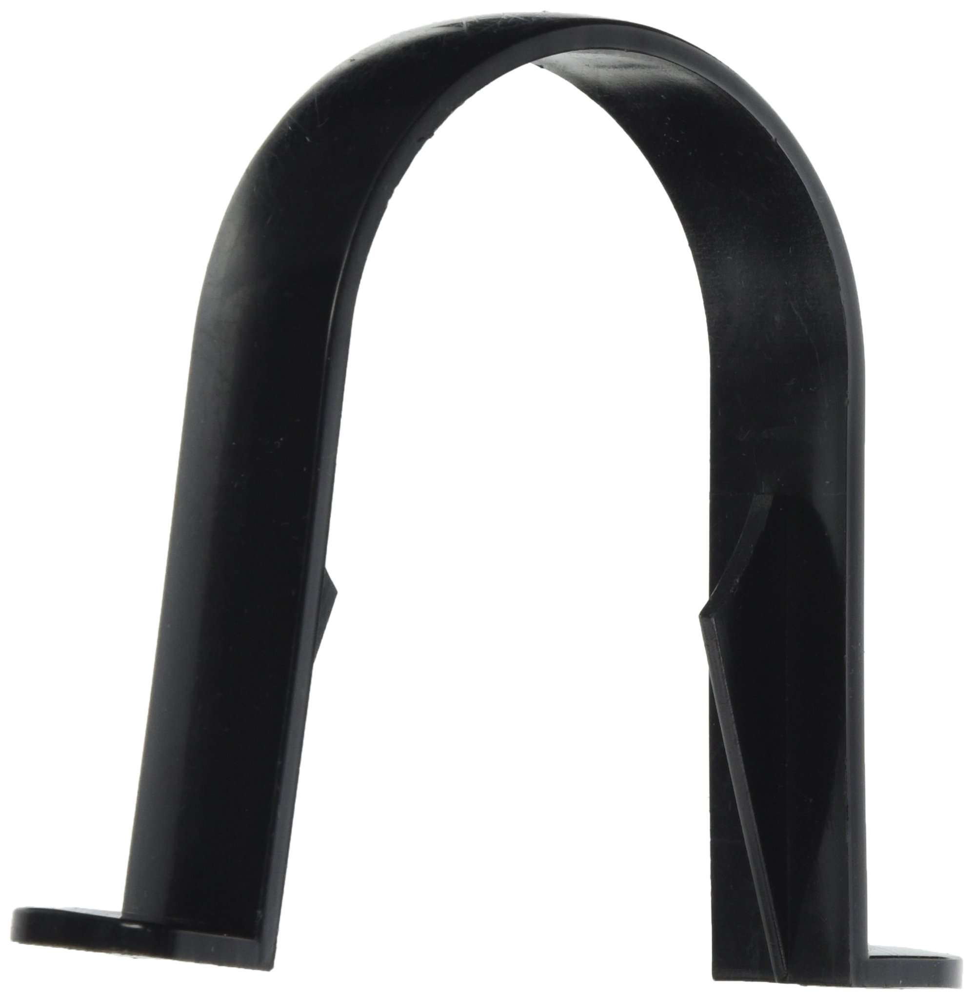 Merriway BH05204 (10 Pcs) Downpipe Clip Bracket Black 68 mm - Pack of 10 Pieces