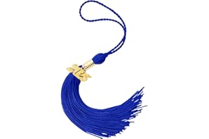 CYTOKIO 2025 Graduation Tassel, 2025 Tassel Graduaiton, Graduations Cap Tassels for Grad Cap 2025 Graduation Hat Decoration Tassels with The 2025 Year Gold Charm for Graduations Party Ceremonies Blue