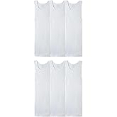 Fruit of the Loom Men's Sleeveless Tag Free Moisture Wicking Tank A-Shirt