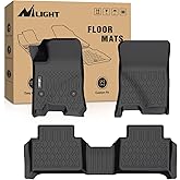 Nilight TPE Floor Mats for Chevy Colorado GMC Canyon Crew Cab 2023 2024 2025 2026,All Weather Custom Fit Heavy Duty Floor Liners