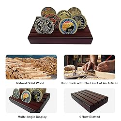 ASmileIndeep Small Military Challenge Coins Display