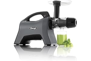 Omega MM1500GY Medical Medium Celery Juicer and Nutrition System, BPA Free, Slow Masticating High Juice Yield, 200-Watt, Gray