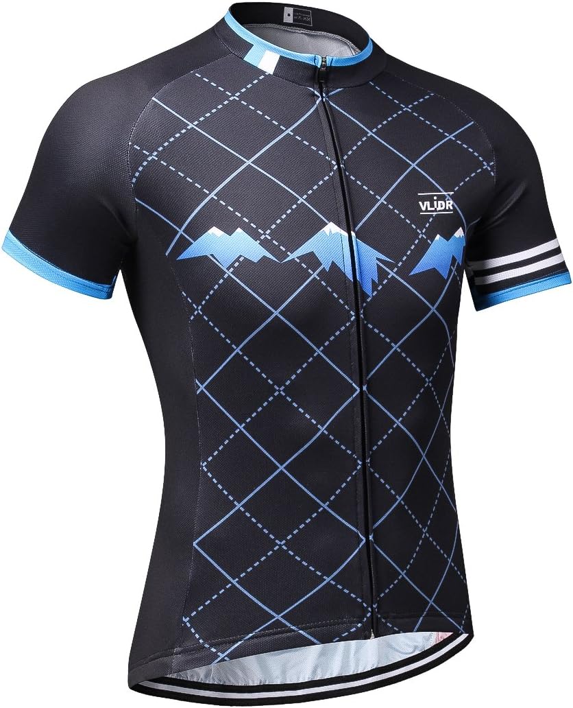 VLIDR Outdoor Sports Men's Short Sleeve Cycling Jersey Quick Dry Biking Bike Shirt Size