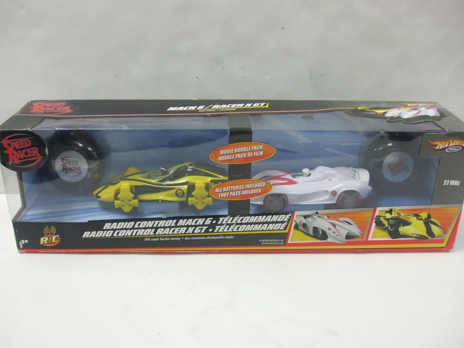 Amazon Com Mattel Hot Wheels R C Speed Racer Radio Control Mach 6 Racer X Gt Cars Set Toys Games