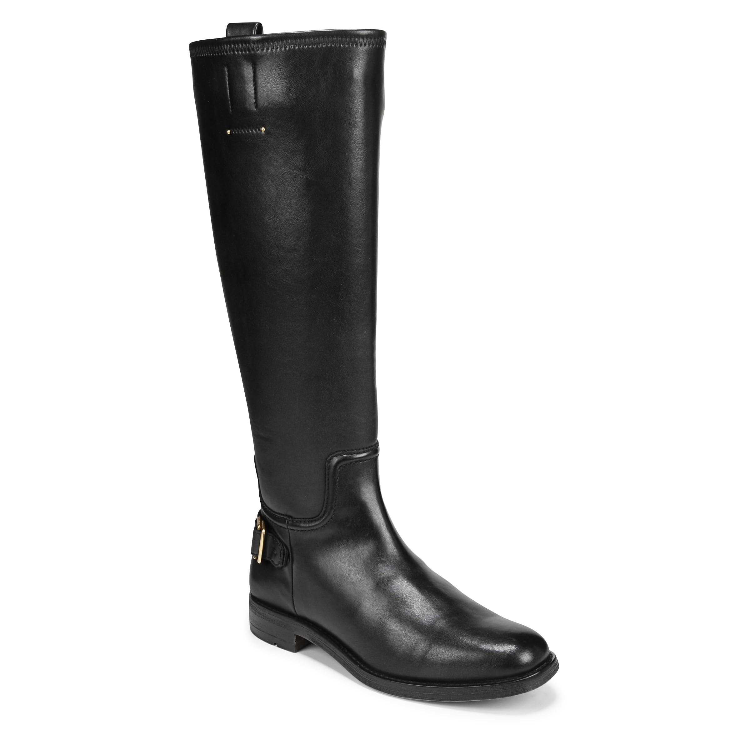 Photo 1 of Franco Sarto Womens Merina Knee High Riding Boots Black Stretch Wide Calf 6.5 M