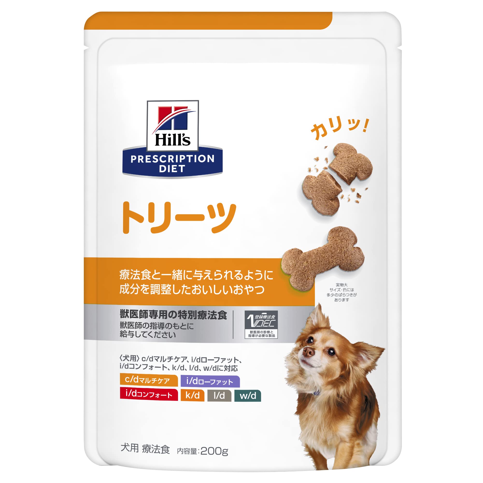 ヒルズ プリスクリプションダイエット ドッグフード ドライ トリーツ おやつ 犬用 特別療法食 200g商品画像