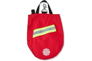 Revolution Fire Gear SCBA Mask Bag – Firefighter/EMT/Military/Police – Fleece Lined Protective Case for SCBA Respirators – Fi