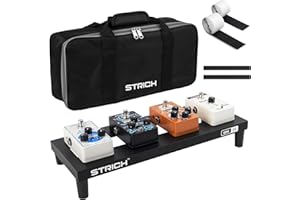 STRICH Guitar Pedal Board Aluminum Alloy 0.83lb Super Light Effect Pedalboard 15'' x 5.7'' with Carry Bag, MINI 15