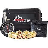 Boulder Tools Tire Deflators and 80 PSI Tire Pressure Gauge - Adjustable, Automatic for car, truck, motorcycle