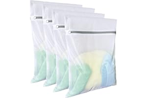 QINZIN Laundry Bags Mesh Wash Bags(4Pcs,16 x 20 Inches),delicate laundry bag for College,Dorm,Storage