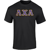 Fashion Greek Lambda Chi Alpha Twill Letter Tee